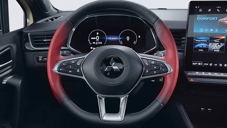 Mitsubishi ASX Select Multifunktionslenkrad mit roter Kontrastnaht